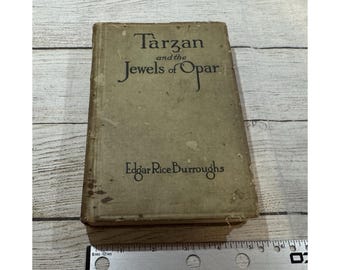 Vintage Tarzan & the Jewels of Opar By Edgar Rice Burroughs 1918 Hardcover TubB3