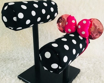 Black and White Polka Dots Print - Different Base Colors Available