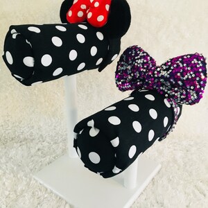 Black and White Polka Dots Print Different Base Colors Available Bild 2