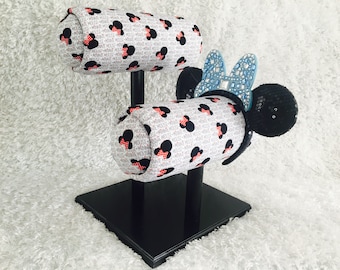 White and Gray Minnie Mouse- Different Base Colors Available