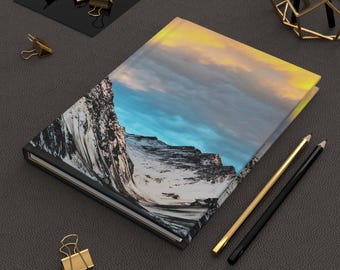 Andes Mountain Sunset Hardcover Journal | Lined Writing Notebook