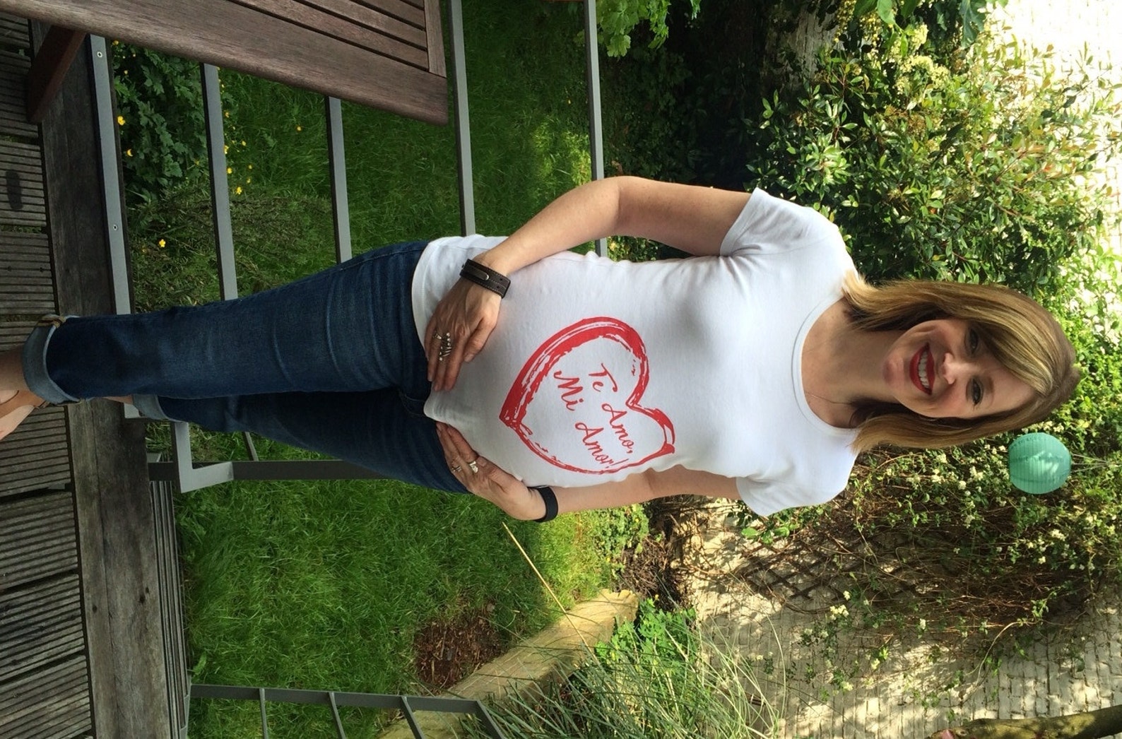 Love Heart Maternity Spanish Te Amo Mi Amor I Love You My Etsy