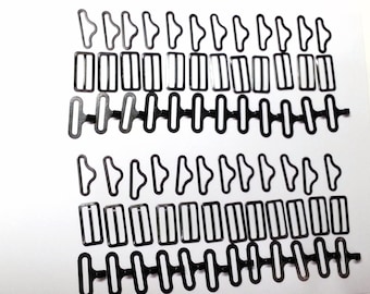 Bow Tie Hardware- 144 Piece- 48 Bow Tie Hardware Sets (Slide, hook, and eye)