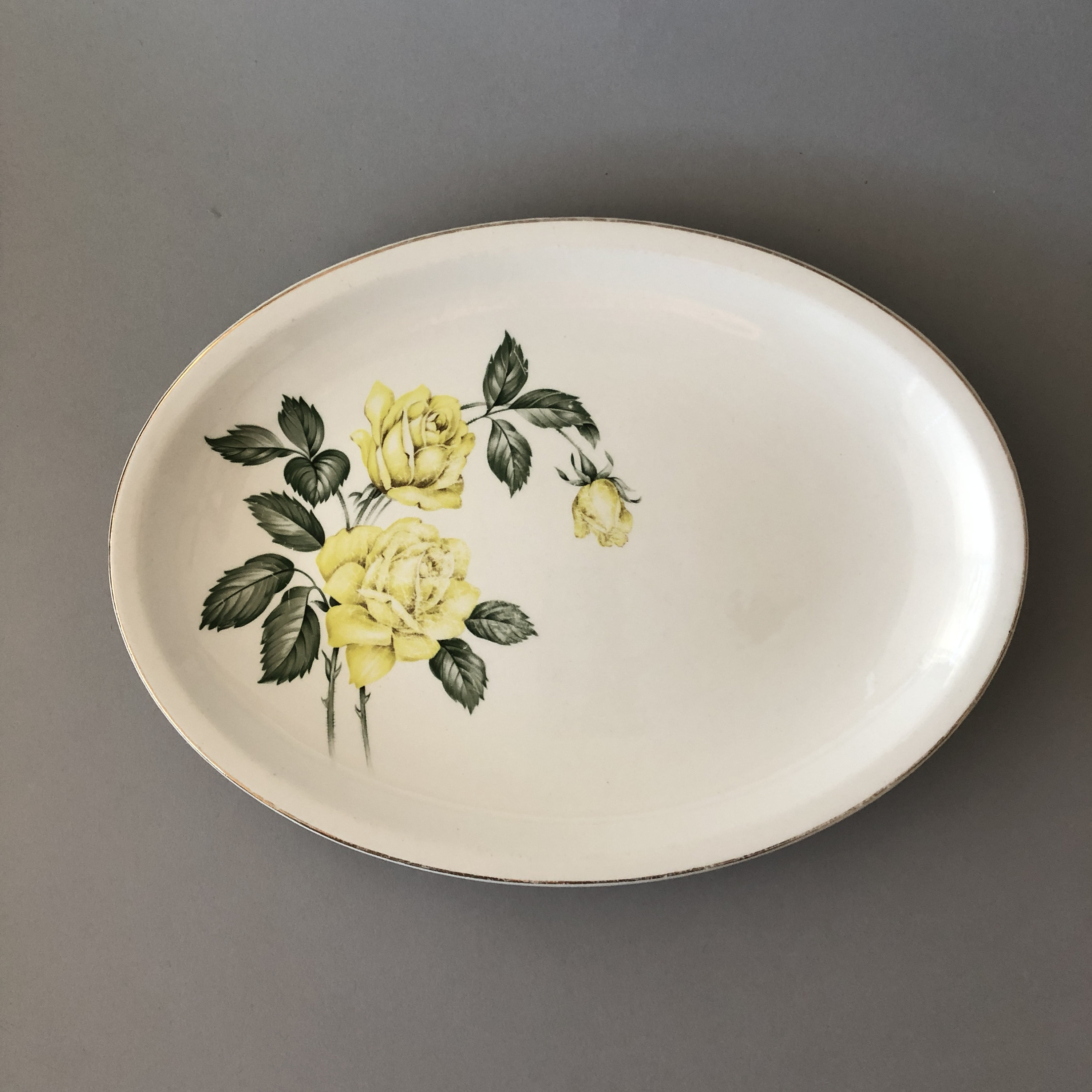 Paden City Pottery 1951 Oval Platter 12 GOLDEN SCEPTER Etsy