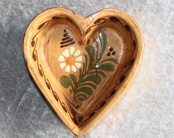 Plato para hornear de cerámica Vintage Heart Alsace