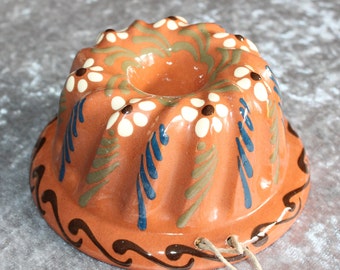 Vintage Elsaß Guglhupf Keramik Backform