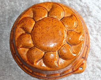 Plato para hornear de cerámica de la abuela del sol vintage