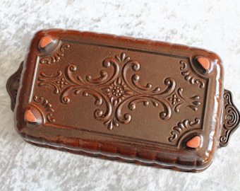 Vintage Großmutters Keramik Backform / Auflaufform