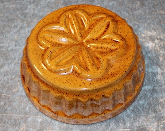 Molde de cerámica para hornear de abuela con diseño floral vintage