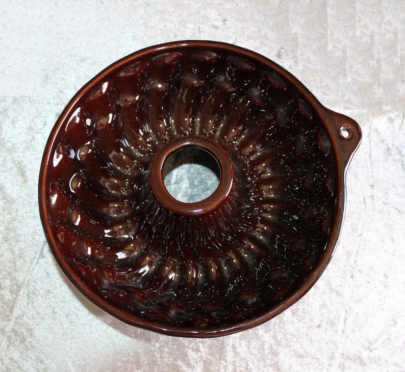 Vintage Guglhupf Großmutters Keramik Backform Bild 3