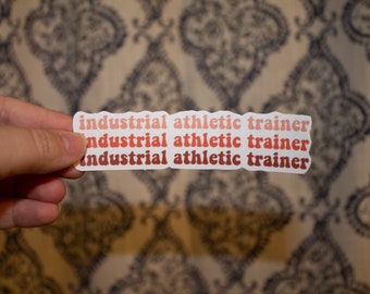 Athletic Trainer Decal - Etsy