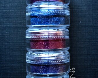 5 Jar Set Of Premium Metallic Microfine Glitter Meadow