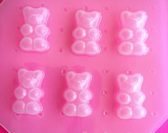 Giant Gummy Bear Candy Sweet Treat Flexible Plastic Mold For Resin Crafts