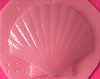 Large Scallop Seashell Shaped Flexible Plastic Mold For Resin Jewelry And more