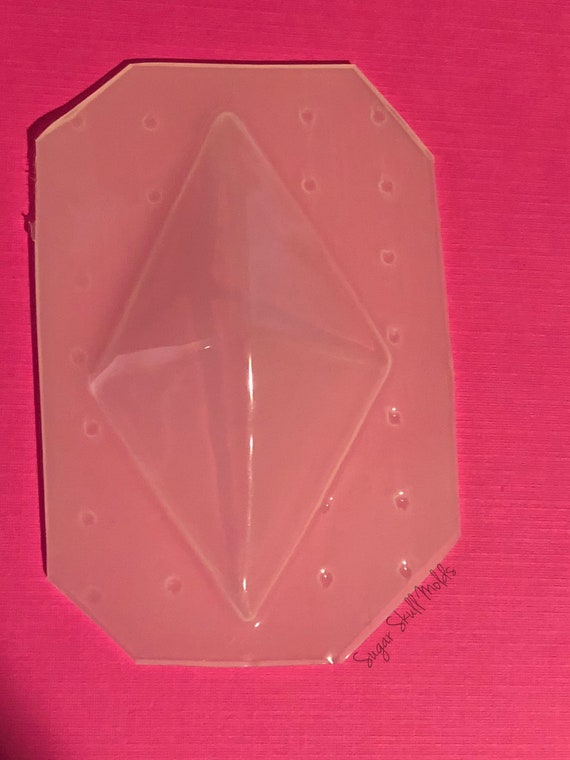 Vintage Iridescent Glass Ornament Rhombus