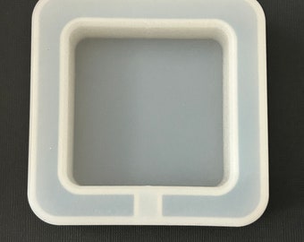 DESTASH Rounded Square Ashtray or Trinket Dish Flexible Silicone Mold For Epoxy Resin