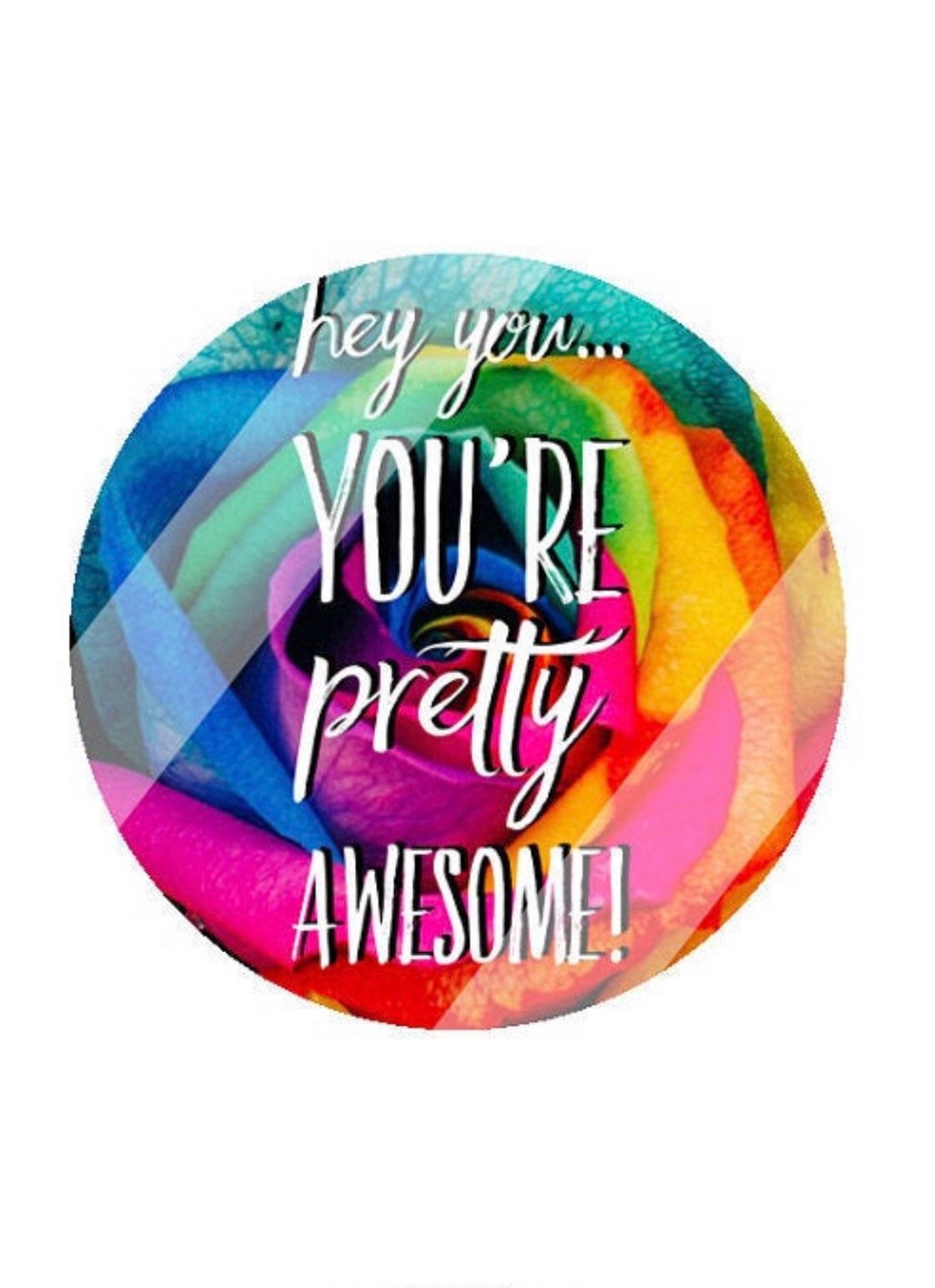 Hey You're Pretty Awesome Stickers 1.5 pulgadas imprimible | Etsy