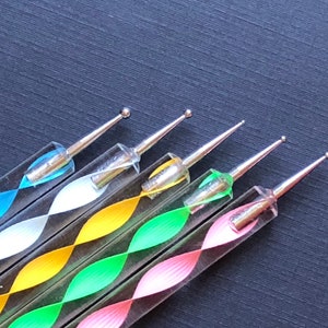 5pc Double Sided Dotting Tool For Painting Mandala Dot Art Rock Painting Polymer Clay
