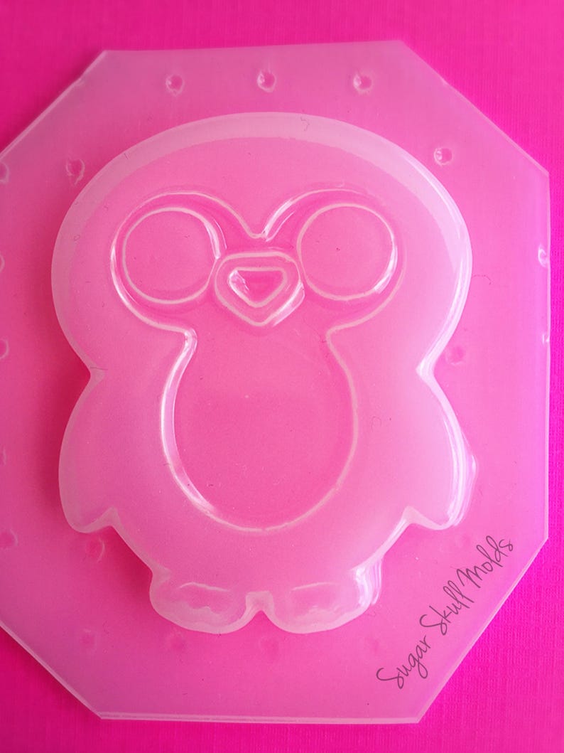 Chubby Kawaii Penguin Bird Flexible Plastic Mold For Resin Crafts Jewelry Decoden