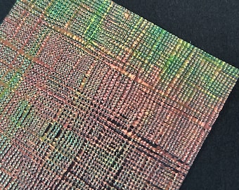 10pcs Textured Shimmer Faux Dichroic Iridescent AB Cellophane Film Dichro Sheets For Resin Crafts and More Reflects Pink Teal Green