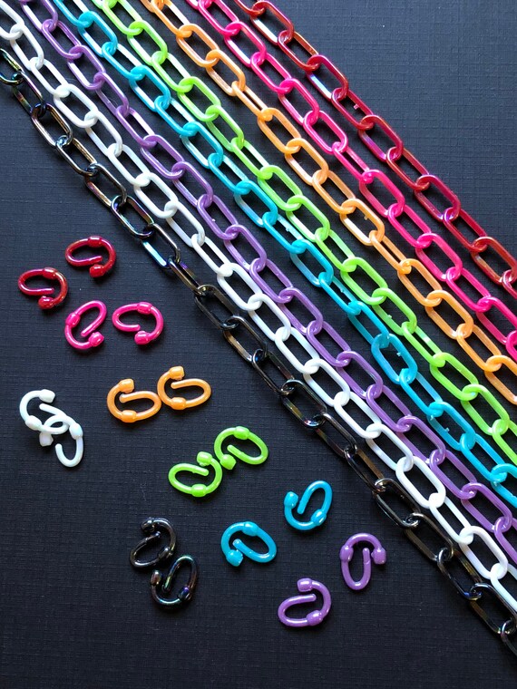 Rainbow Plastic Chain Links by Creatology™, 400ct.