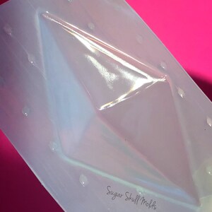 Faceted Large Diamond Rhombus Jewel Shape Flexible Plastic Mold For Resin Crafts Cosplay image 2
