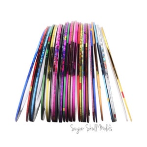 10pcs Thin Metallic Striping Tape For Resin Crafts