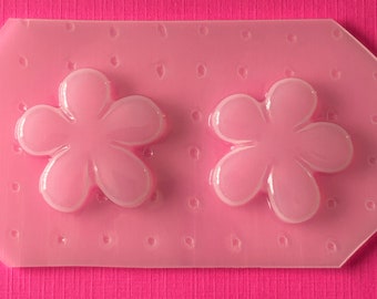 2pc 5 Petal Retro Blossom Flower Flexible Plastic Mold For Resin Crafts