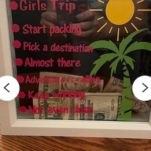 Adventure shadow box bank- adventure fund