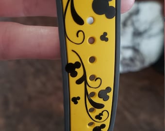 Magic band- mickey ears- swirls- sticker- decal