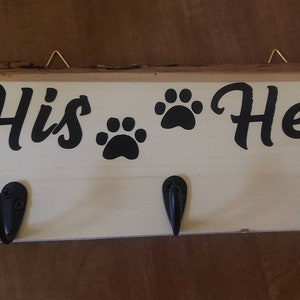 His and hers keys - dog leash holder