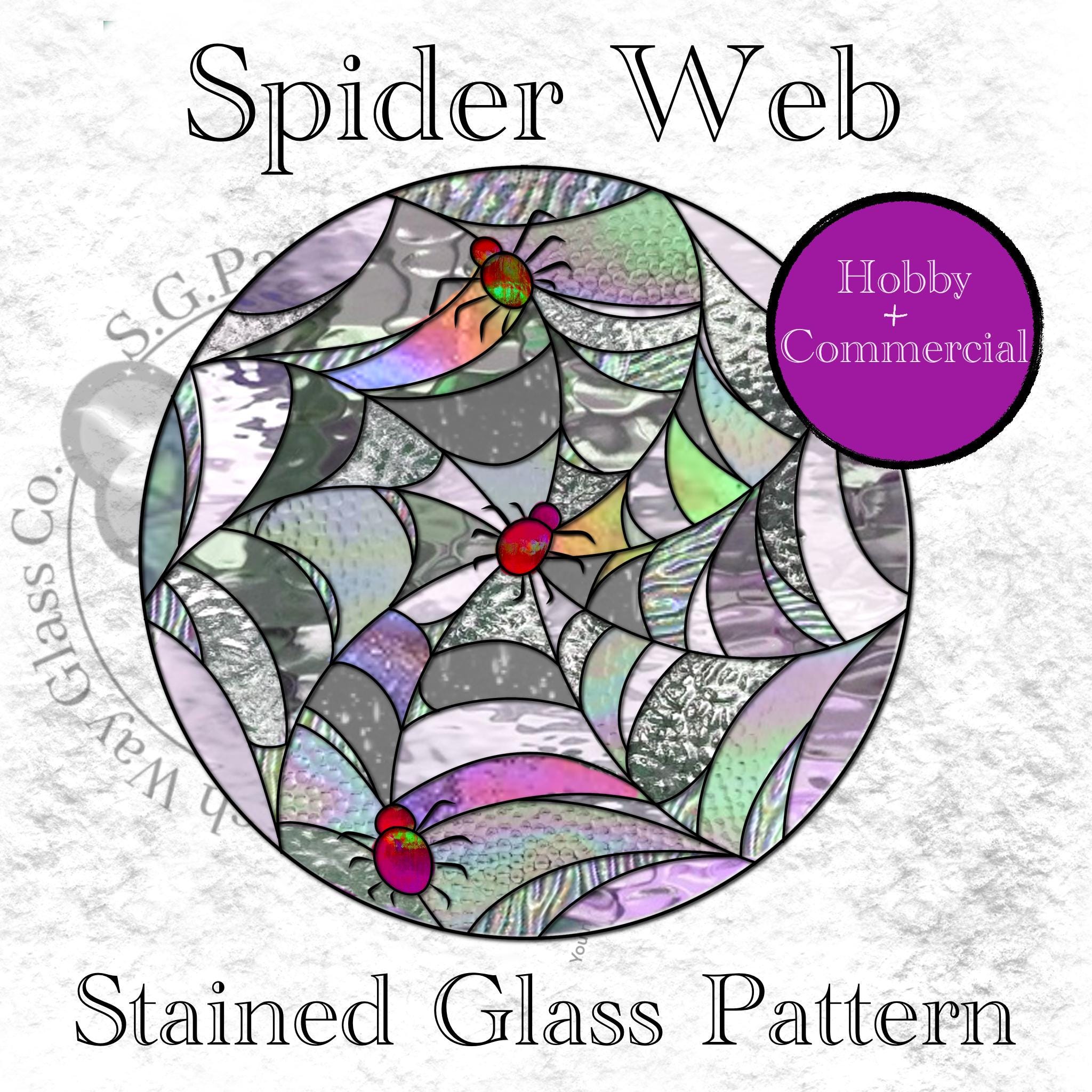 Spiderweb Stained Glass Pattern