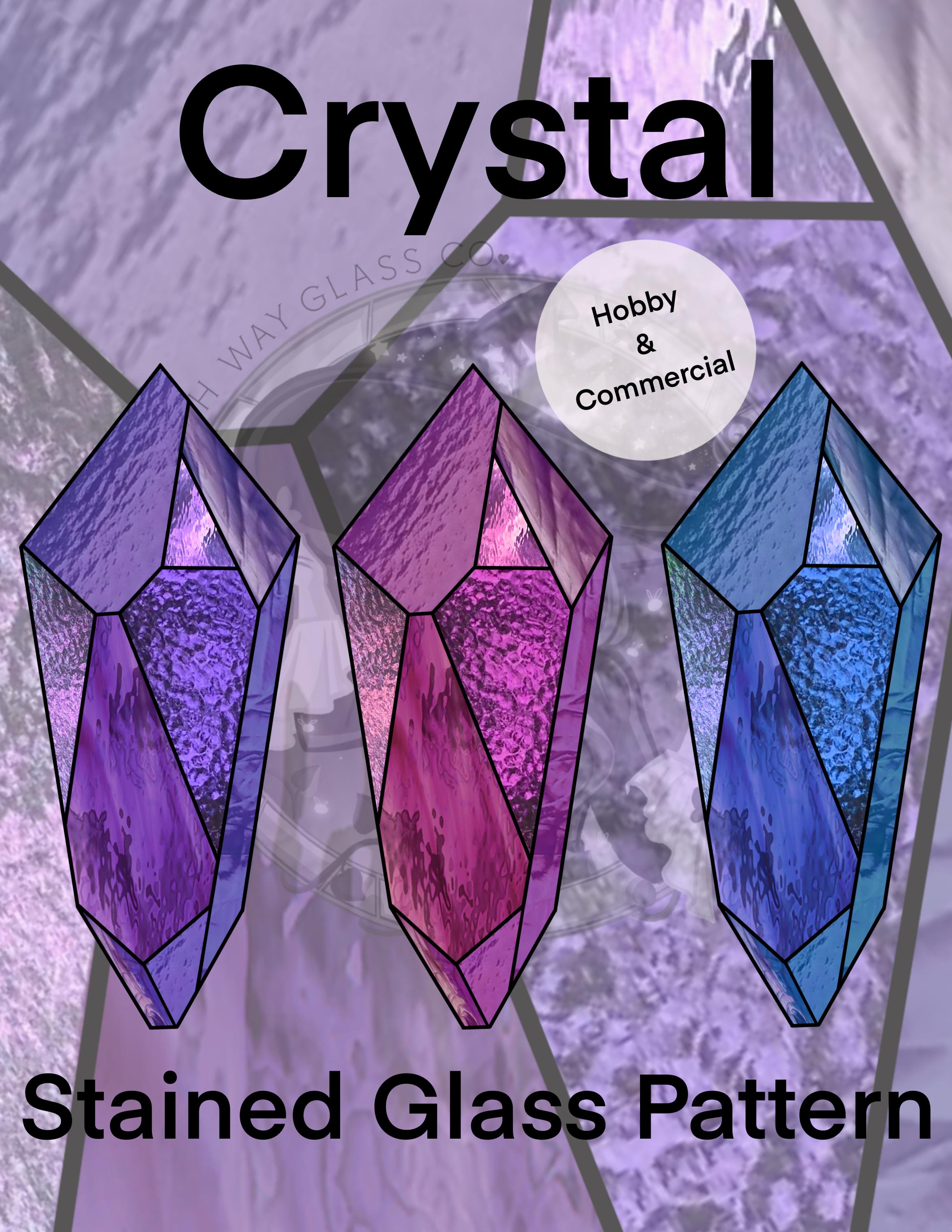 Crystal Stained Glass Pattern Digital Download Instant PDF