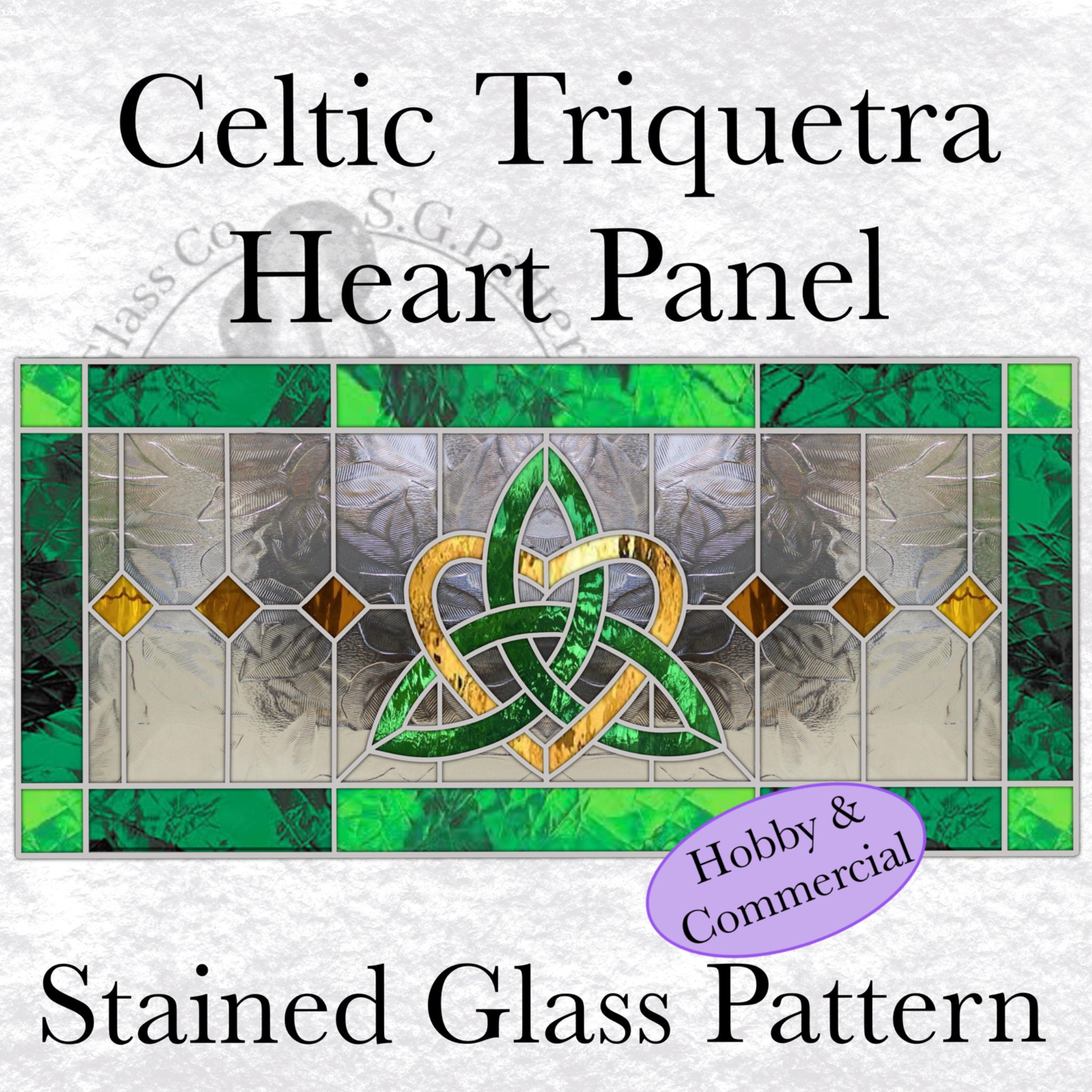 Celtic Trinity Knot Stained Window Hanging st Patrick's Day - Temu