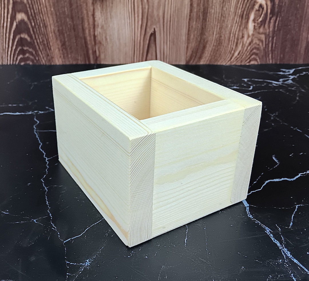 1 LB Wood Soap Mold Box Pine Wood Etsy