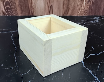1 LB Wood Soap Mold Box- Pine Wood
