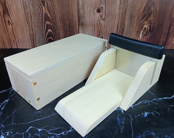 Featured listing image: 3lb Wood Soap Mold with Lid & Cutter Box Set
