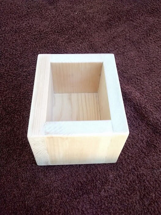 1 LB Wood Soap Mold Box Pine Wood Etsy