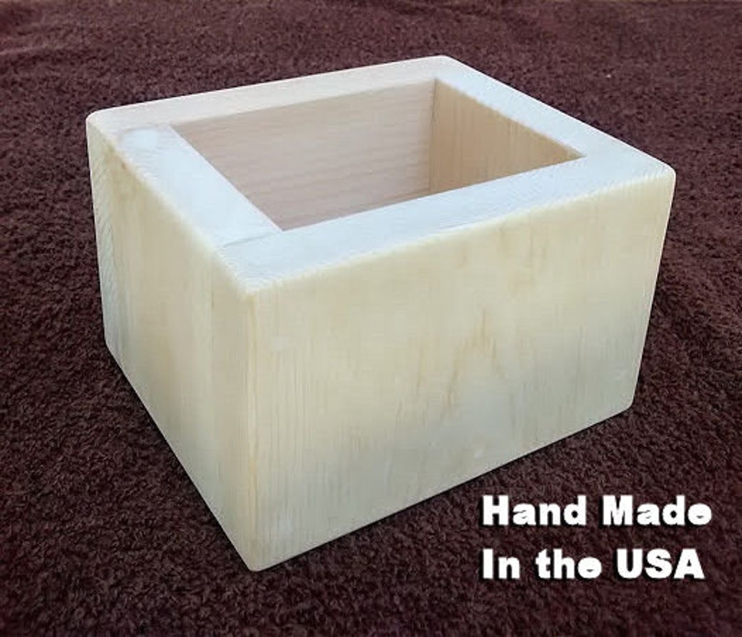 1 LB Wood Soap Mold Box Pine Wood Etsy