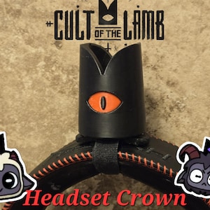 Cult of the Lamb Headset Mini Crown Replica With Removable Magnetic Base