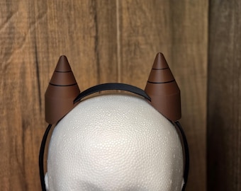 Nubby Horns For Cosplay 3D Printed with Headband