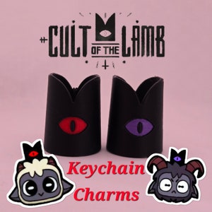 Cult of the Lamb Crown Keychain Charms