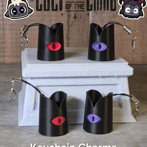 Cult of the Lamb Crown Keychain Charms