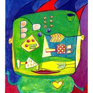 Hi There greeting card by Sally Pryor