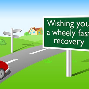 Tarjeta de felicitación Get Well from Cloud Publishing
