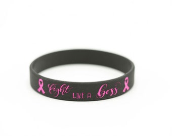 Fight Like a Boss Cancer Ribbon Instant Download Think Pink Kick Cancer SVG Cut File Cancer Survivor
