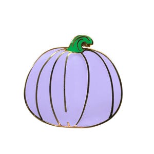 Lavender Purple Pumpkin enamel pin - Halloween, PSL, Jack O Lantern, Fall, kawaii, pumpkin pins, holiday pin,