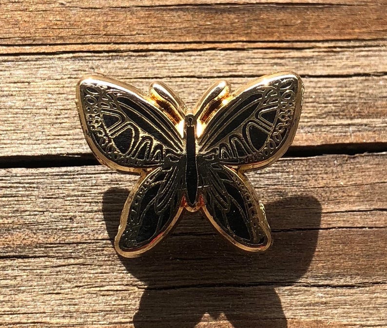 Butterfly enamel pin butterfly pin butterflies lapel pins | Etsy