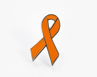 Awareness Ribbon Pin: Orange Support for Leukemia and More (1 inch)
