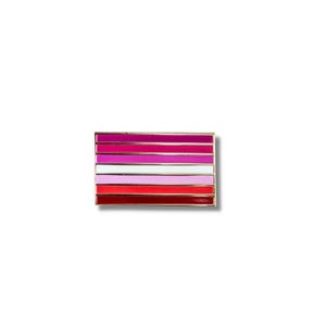Lesbian pride flag enamel pin - LGBTQ pride, lesbian, lesbian pride, gift for lesbian, gift for her, lapel pins, enamel pins, feminist pin